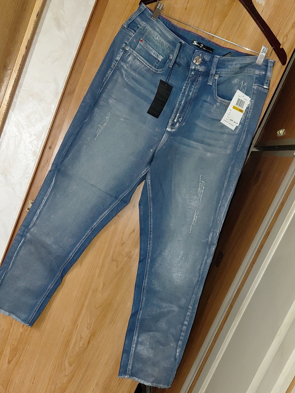 Seven7 Women's Skinny Jeans in Faded Blue